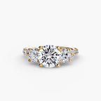 Yellow Gold, Round, down view