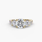 Yellow Gold, Round, down view