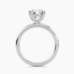 Solitaire With Heart-Shaped Prongs, front view