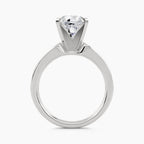 Solitaire With Graduated Channel-Set Straight Shank, front view