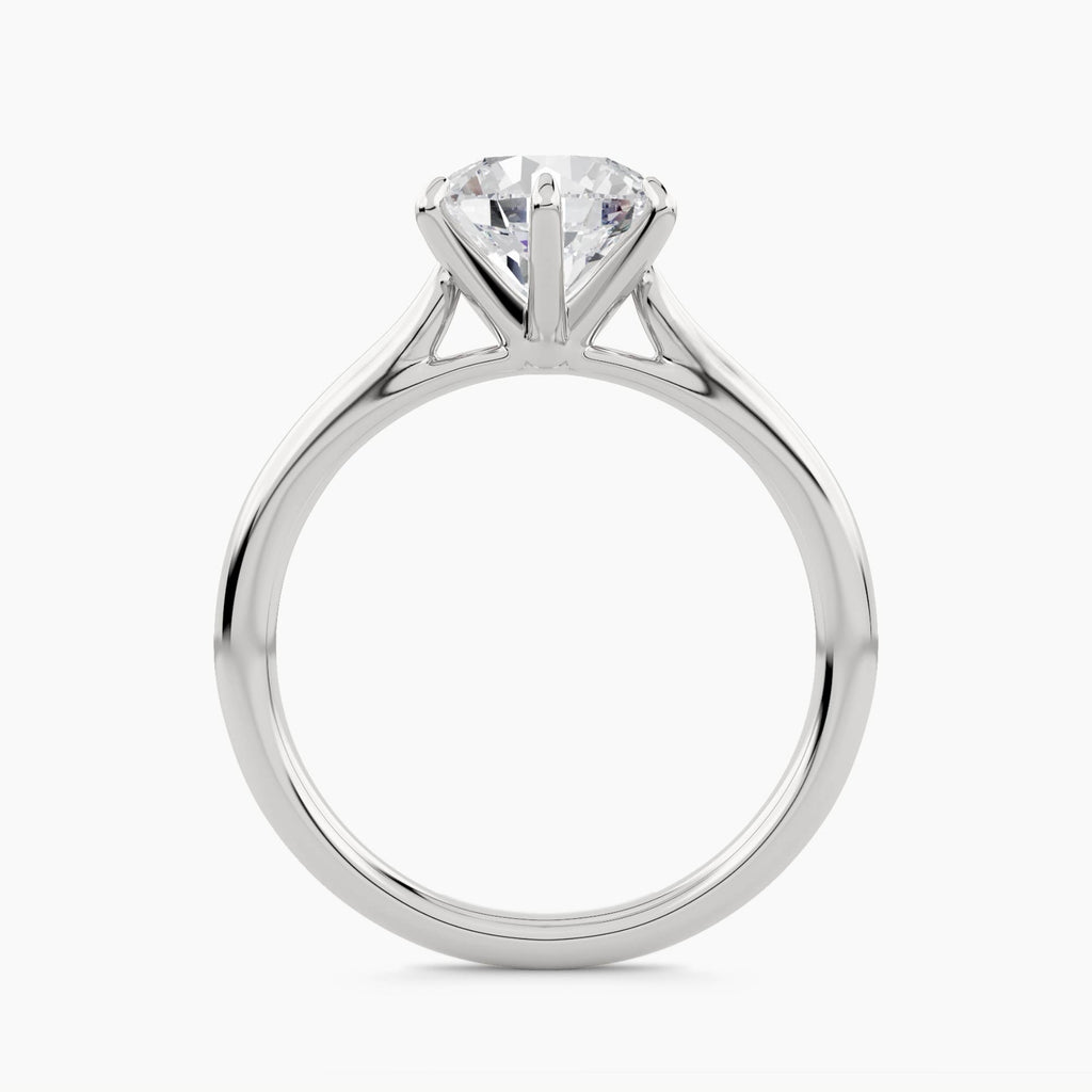 Solitaire With Plain Shank, front view