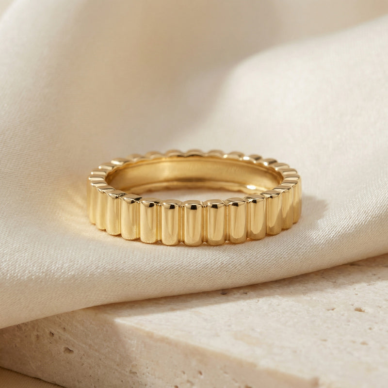 PURUS FLUTED RING, 3MM WIDTH | Heritage & Co.