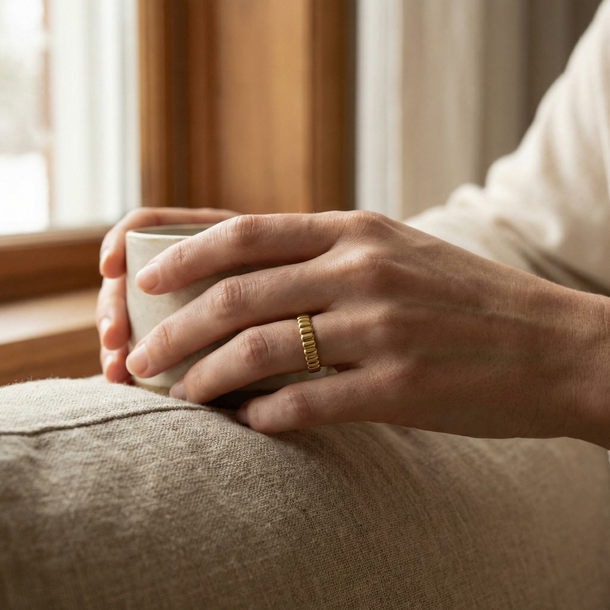 PURUS FLUTED RING, 3MM WIDTH | Heritage & Co.
