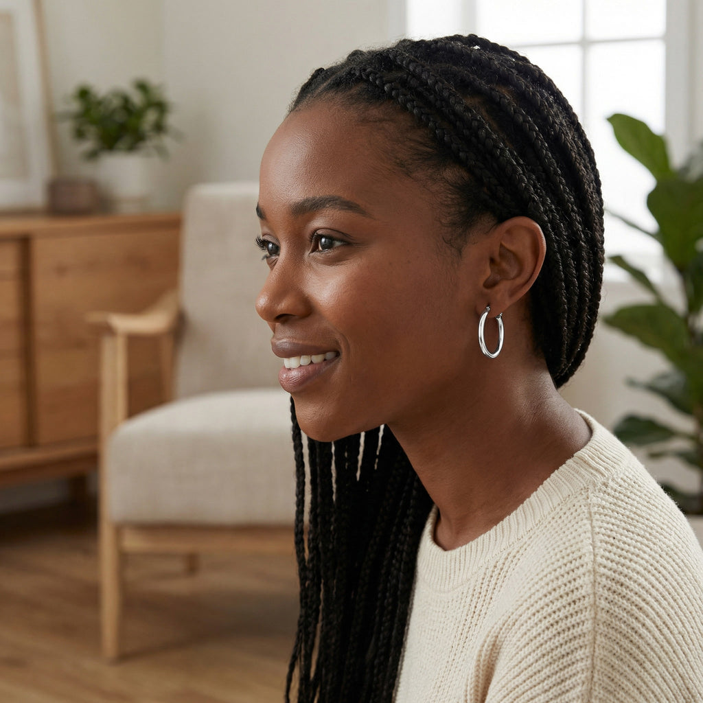 PURUS ALBA ANNEAU, CLASSIC HOOP EARRINGS | Heritage & Co.