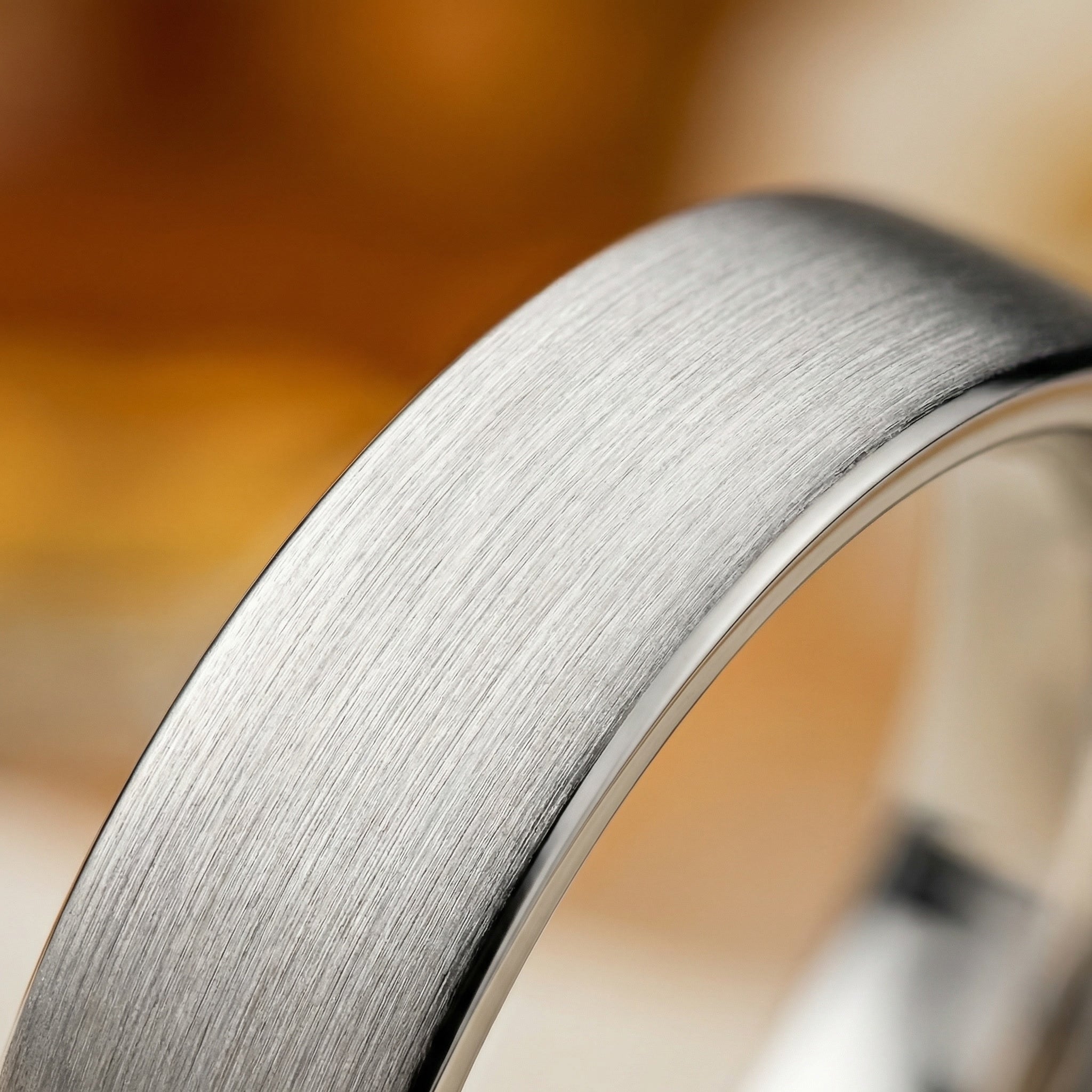 FLAT BRUSHED, PLATINUM BAND | Heritage & Co.