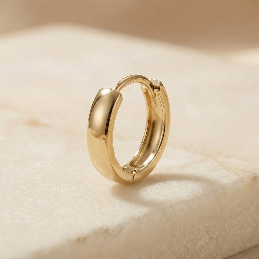 PURUS GRAND ANNEAU, 3.2MM HOOP EARRINGS | Heritage & Co.