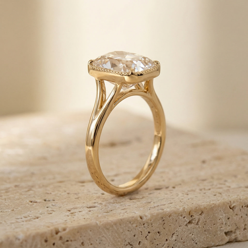 CLARITAS MINERVE, ELONGATED CUSHION-CUT LAB DIAMOND