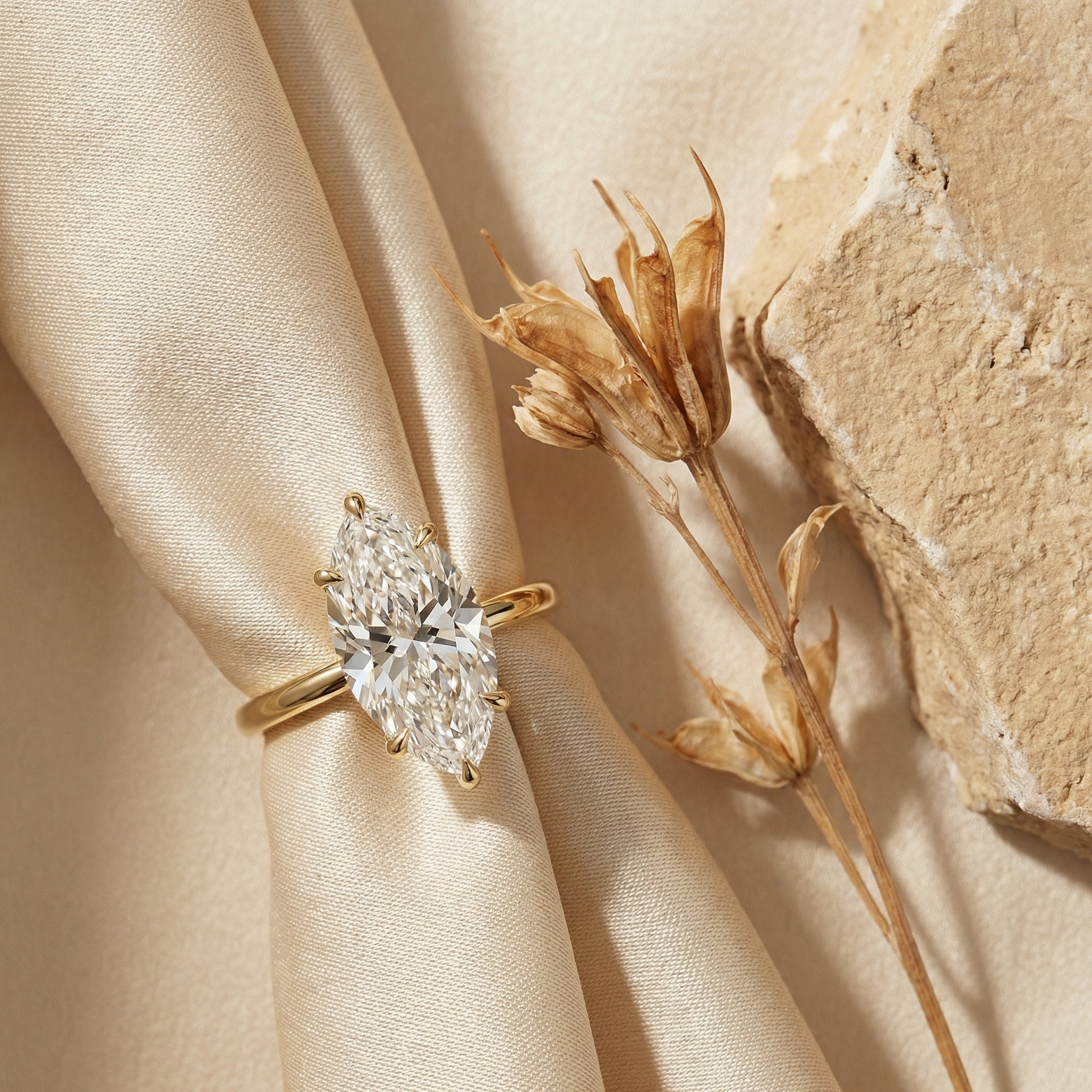 INSIGNIA MYSTÈRE, MARQUISE-CUT LAB DIAMOND, 3.5CT | Heritage & Co.