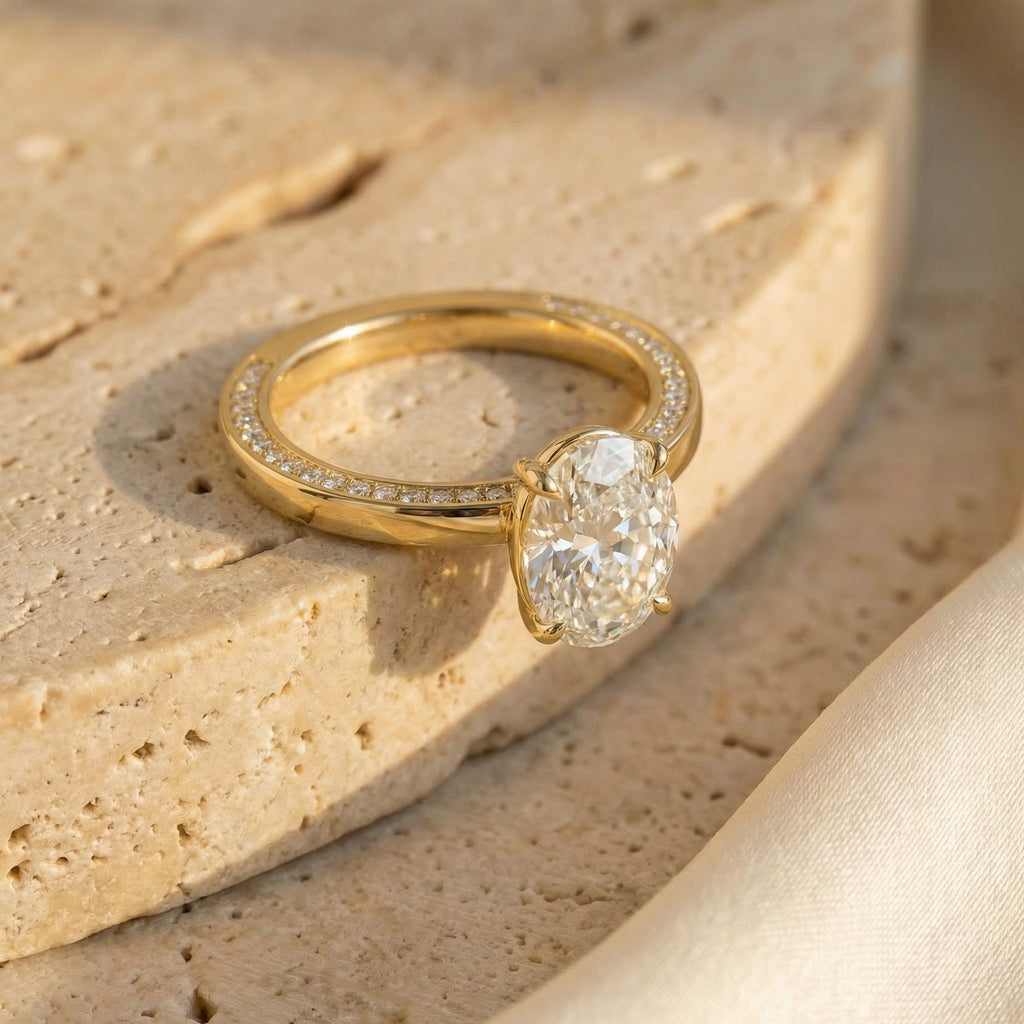 CLARITAS VIVACE, OVAL-CUT LAB DIAMOND