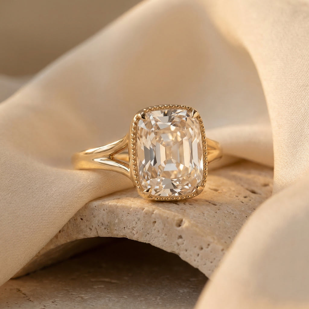 CLARITAS MINERVE, ELONGATED CUSHION-CUT LAB DIAMOND