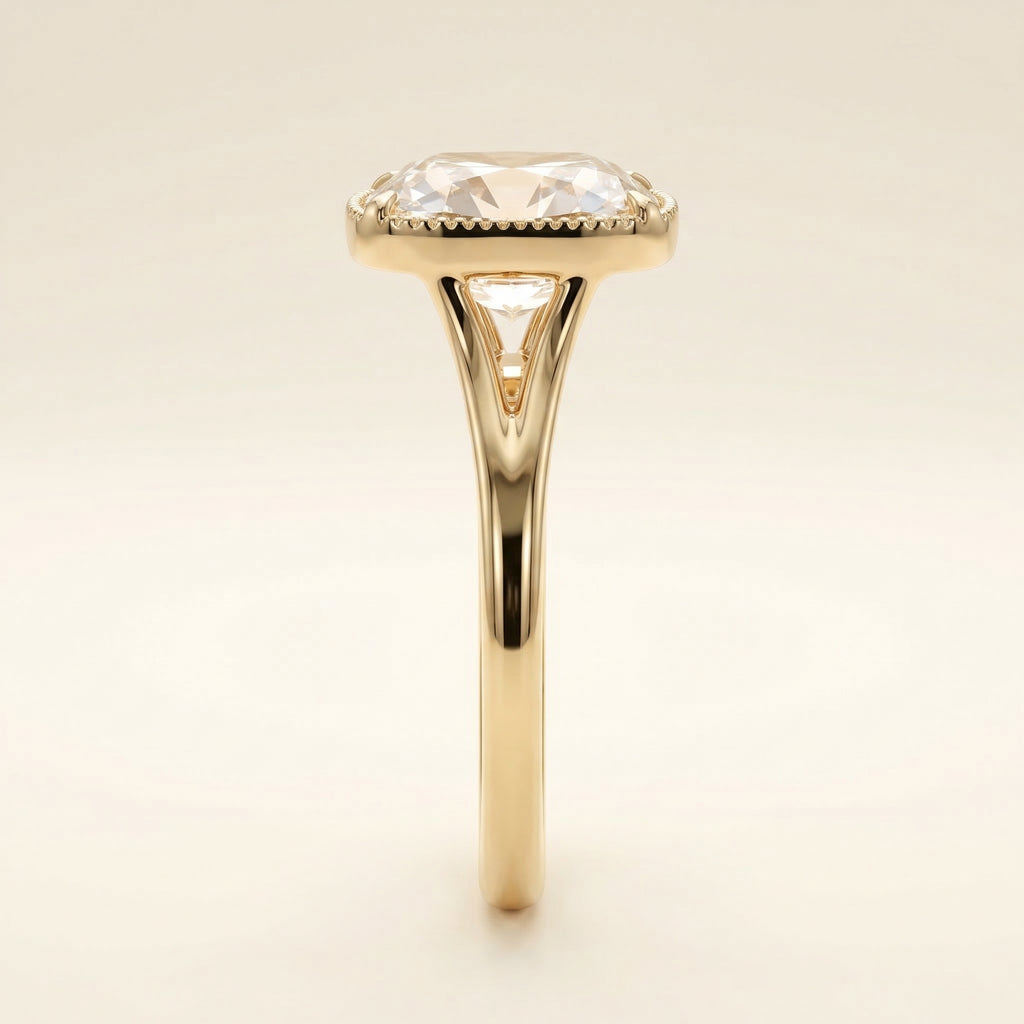 CLARITAS MINERVE, ELONGATED CUSHION-CUT LAB DIAMOND