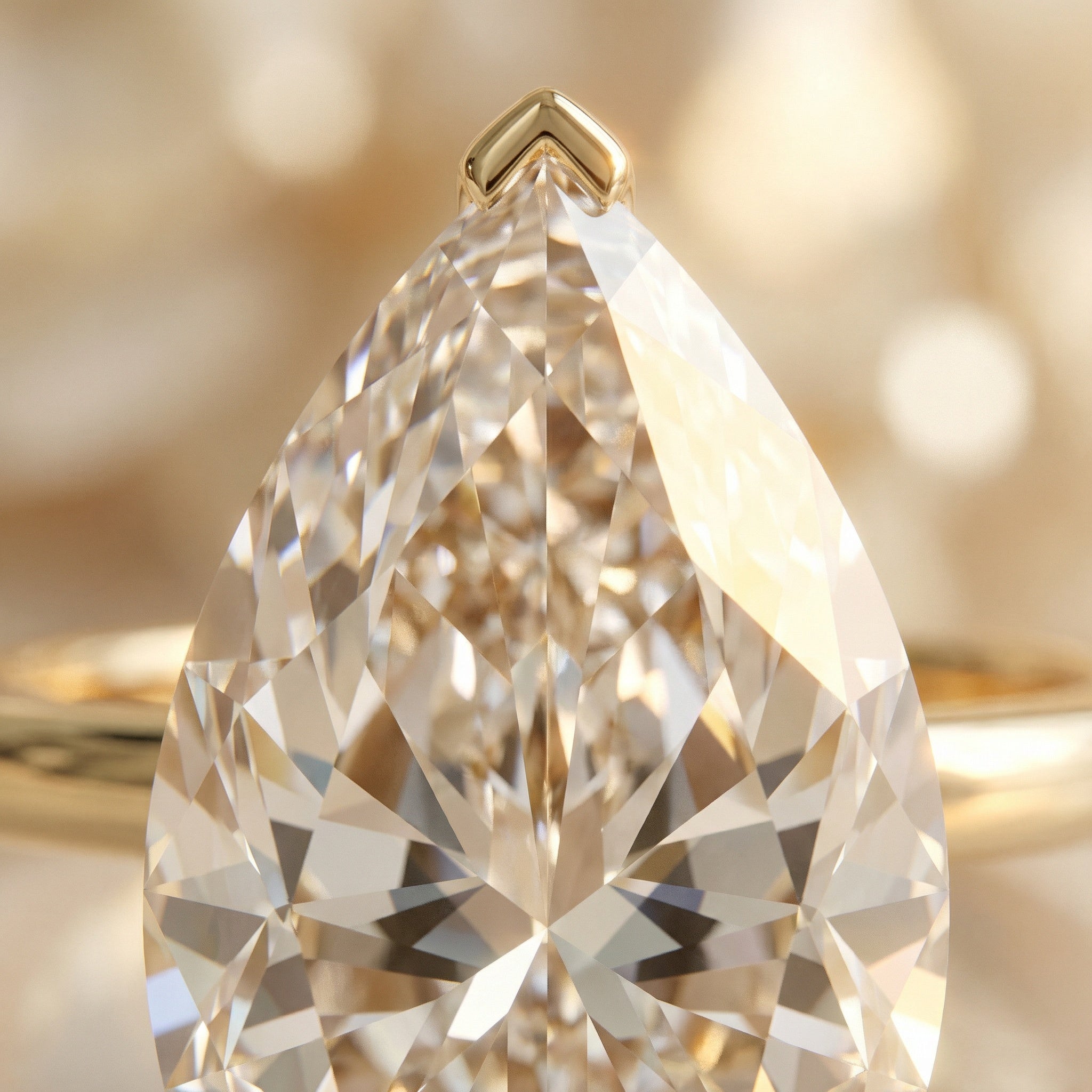 CLARITAS MYSTÈRE, PEAR-CUT LAB DIAMOND