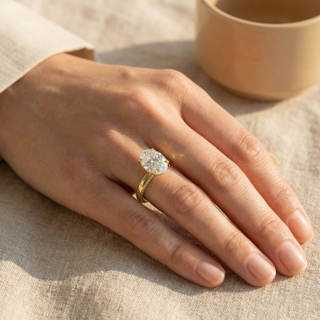 CLARITAS VIVACE, OVAL-CUT LAB DIAMOND