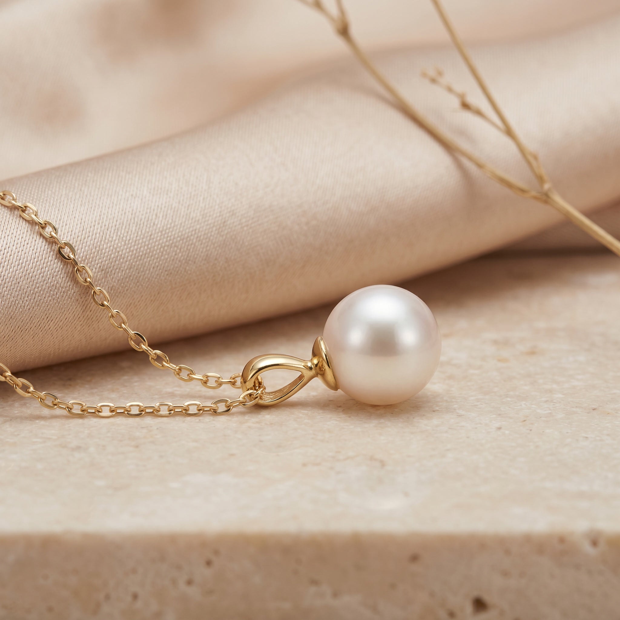 PERLA PENDENTIF, FRESHWATER PEARL PENDANT NECKLACE