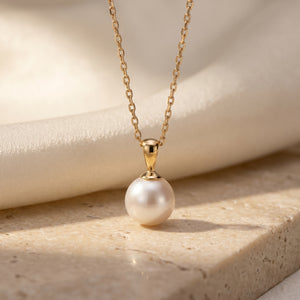 PERLA PENDENTIF, FRESHWATER PEARL PENDANT NECKLACE