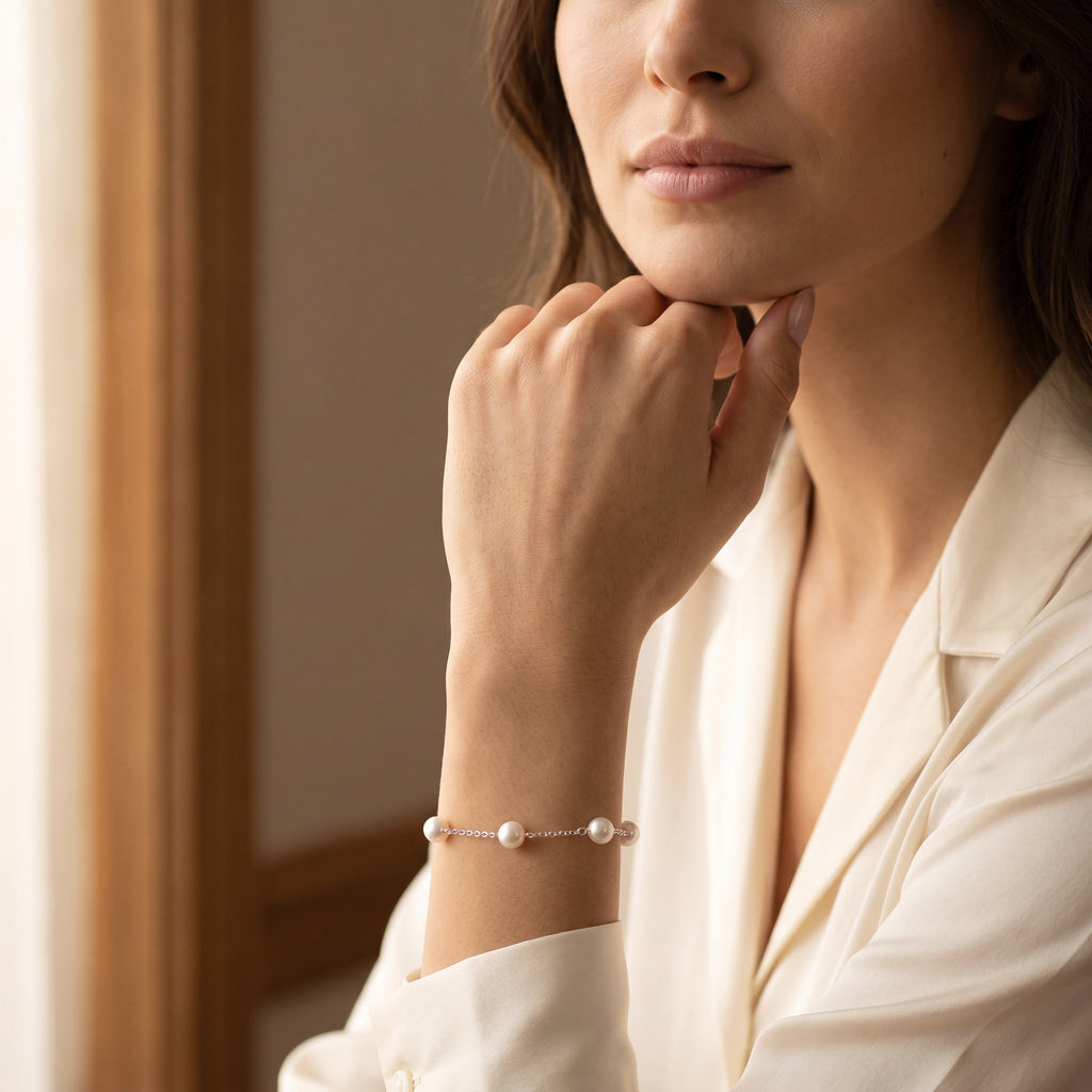 PERLA STATION, FRESHWATER PEARL BRACELET