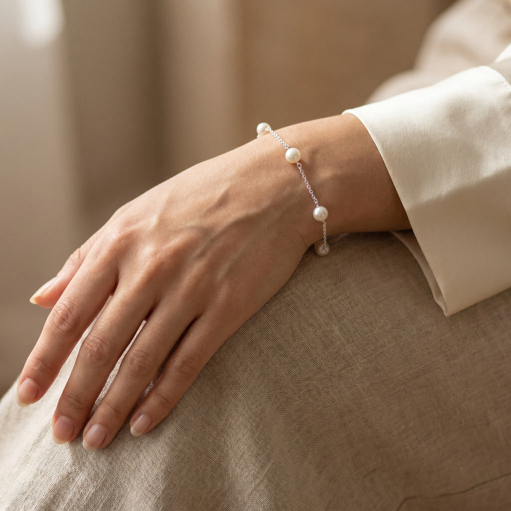 PERLA STATION, FRESHWATER PEARL BRACELET