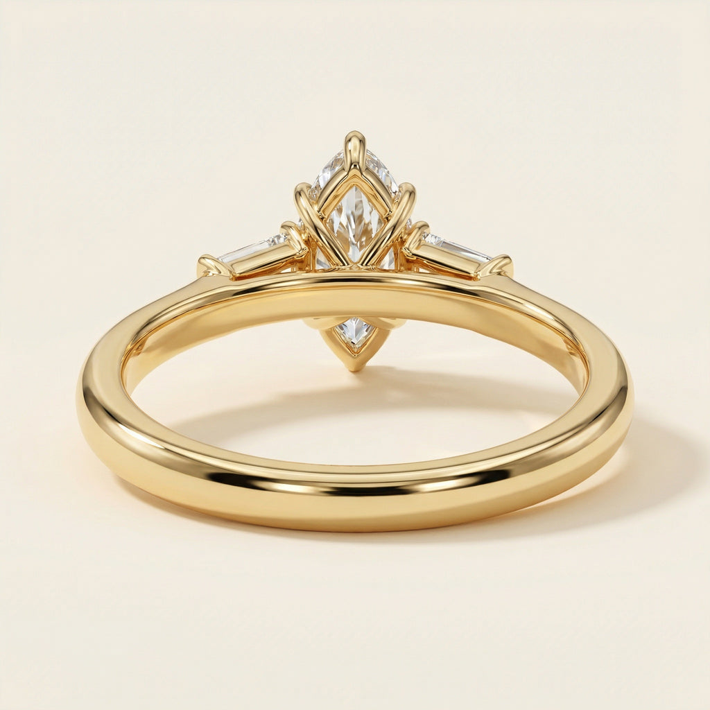 INSIGNIA NOBLE, MARQUISE-CUT LAB DIAMOND, YELLOW GOLD | Heritage & Co.