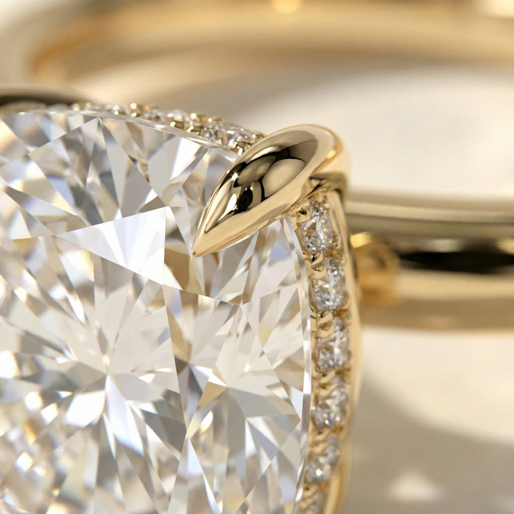 CLARITAS MYSTÈRE, ELONGATED CUSHION-CUT LAB DIAMOND, 4CT | Heritage & Co.