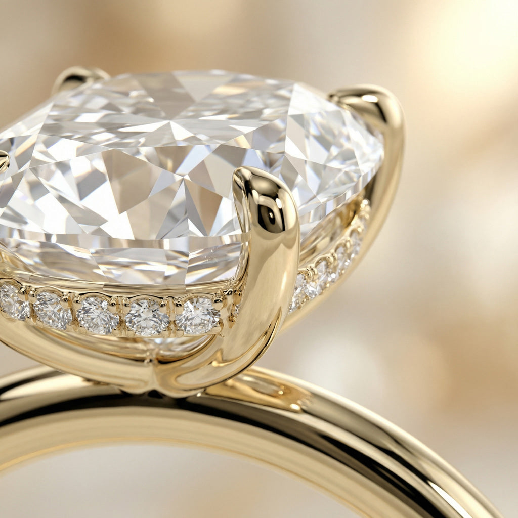 CLARITAS MYSTÈRE, ELONGATED CUSHION-CUT LAB DIAMOND, 4CT | Heritage & Co.