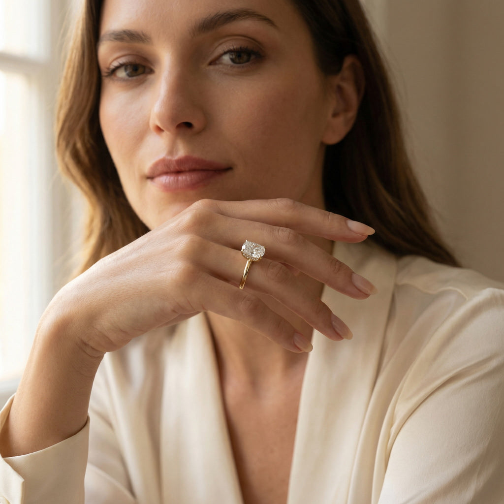 CLARITAS MYSTÈRE, ELONGATED CUSHION-CUT LAB DIAMOND, 4CT | Heritage & Co.