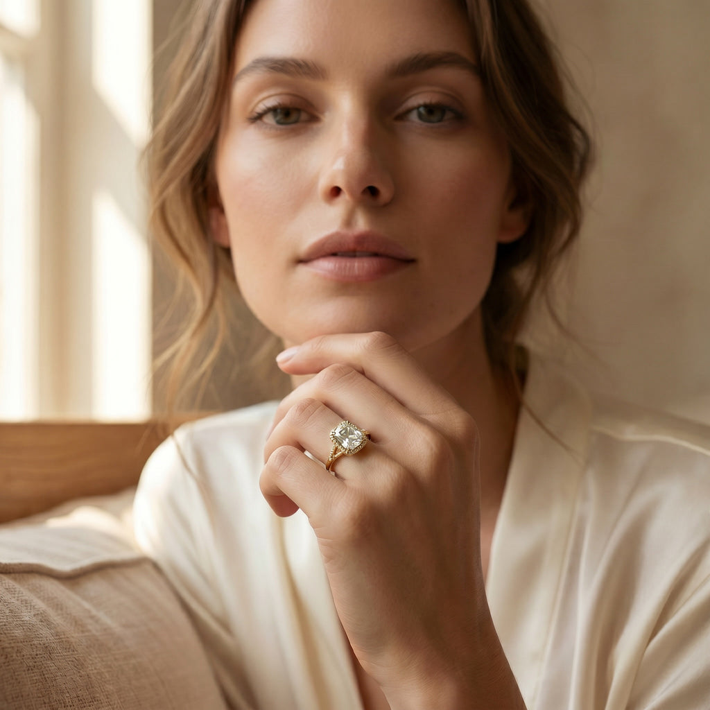 CLARITAS MINERVE, ELONGATED CUSHION-CUT LAB DIAMOND