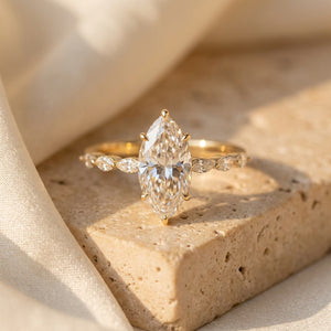 INSIGNIA LAURIER, MARQUISE-CUT LAB DIAMOND