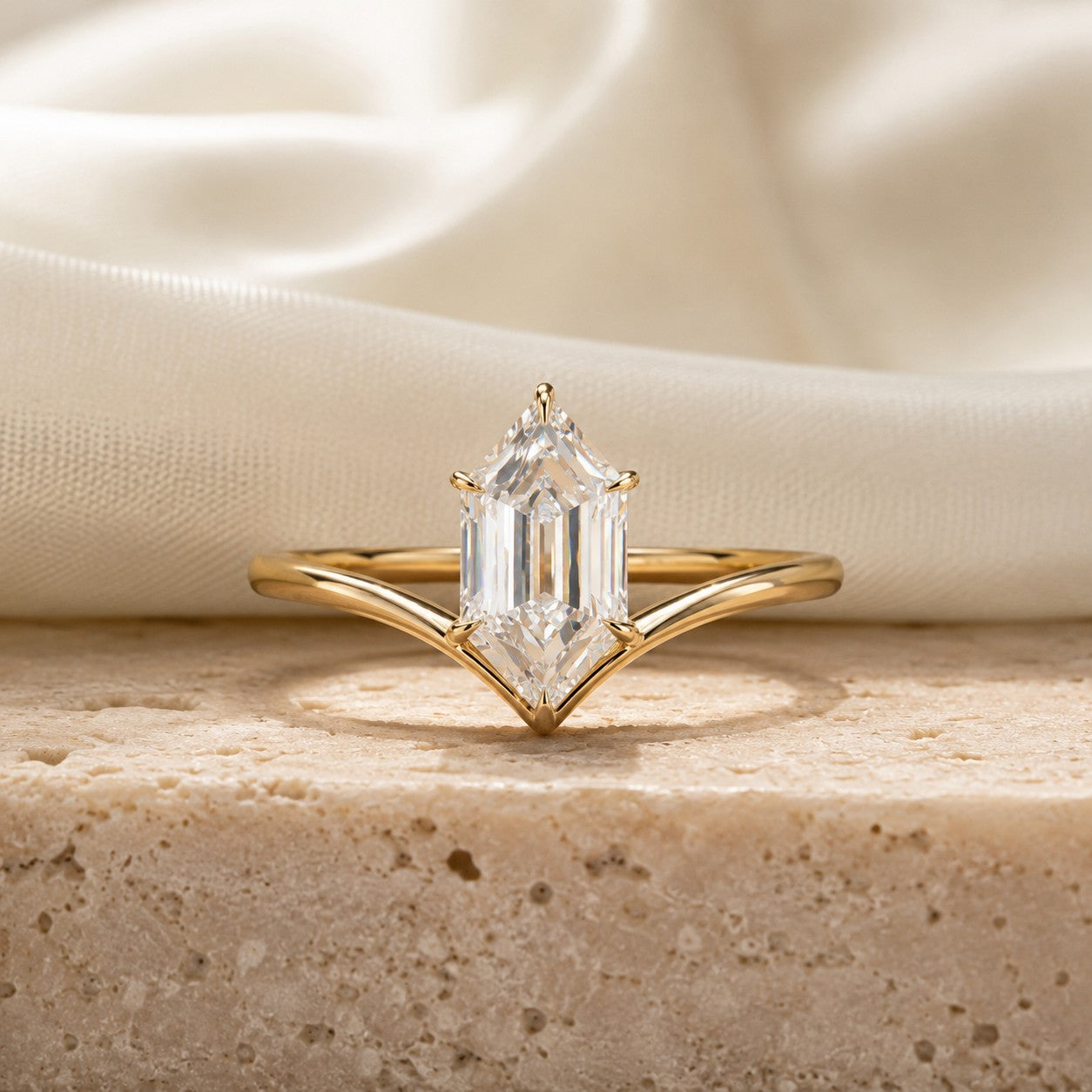 INVICTA AMANDE, DUTCH MARQUISE-CUT MOISSANITE | Heritage & Co.