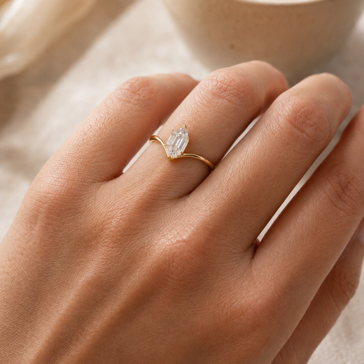 INVICTA AMANDE, DUTCH MARQUISE-CUT MOISSANITE | Heritage & Co.