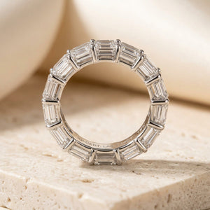 LUMINA BARREAU, LAB DIAMOND BAGUETTE ETERNITY BAND